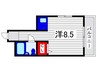 メゾンエマーブル 1Rの間取り