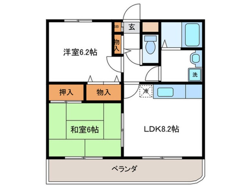 間取図 オクトーブル桂