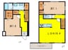 YUSEI RESIDENCE甲子園 2LDKの間取り