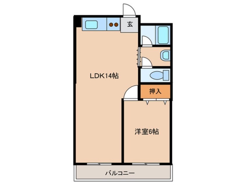 間取図 新栄プロパティー古市駅東