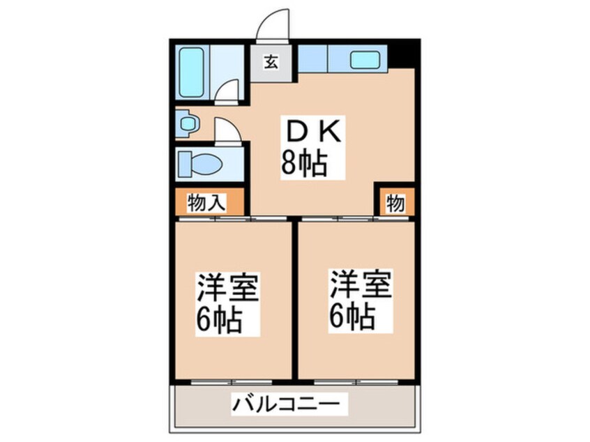 間取図 新栄プロパティー古市駅東