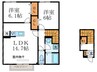 エスポワール三津浜 2LDKの間取り