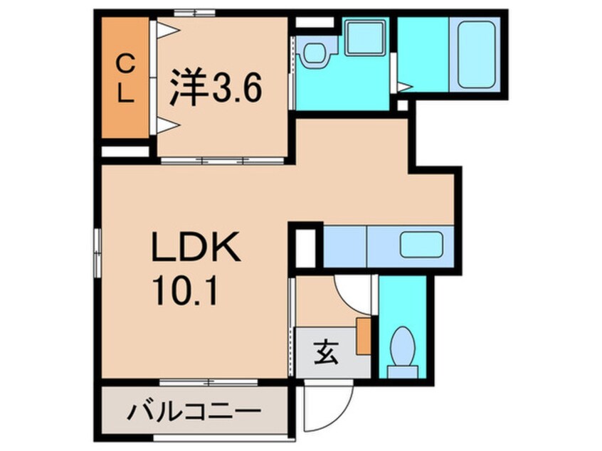 間取図 コート向田EAST