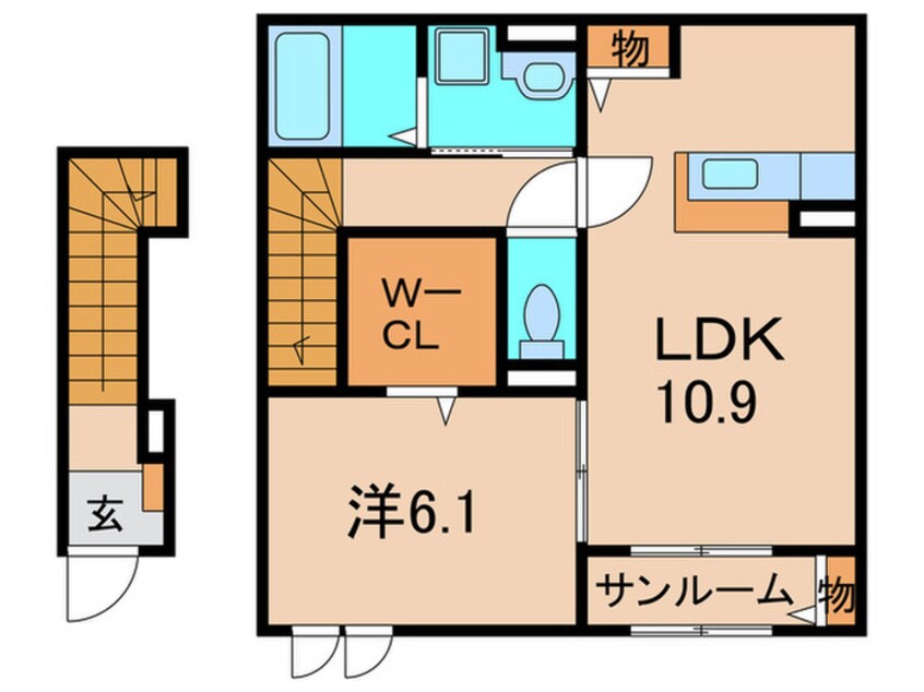 間取図 コート向田EAST