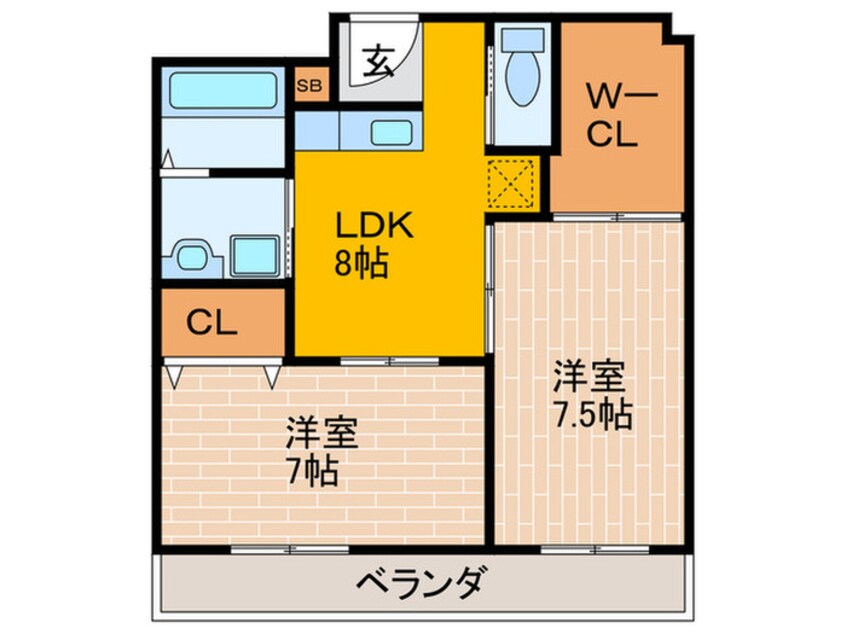 間取図 ロイヤルハイツ三喜