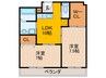 ロイヤルハイツ三喜 2LDKの間取り