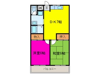 間取図 法橋マンション