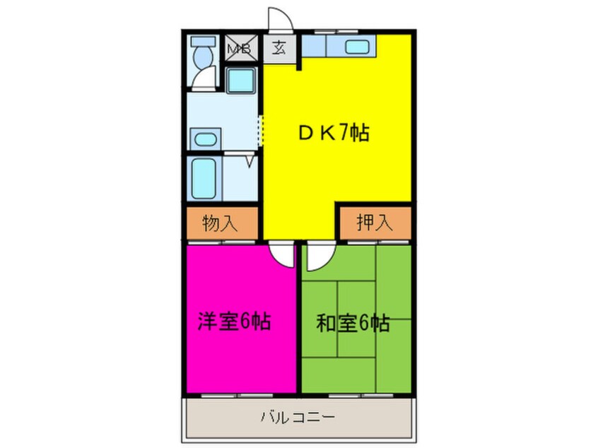 間取図 法橋マンション