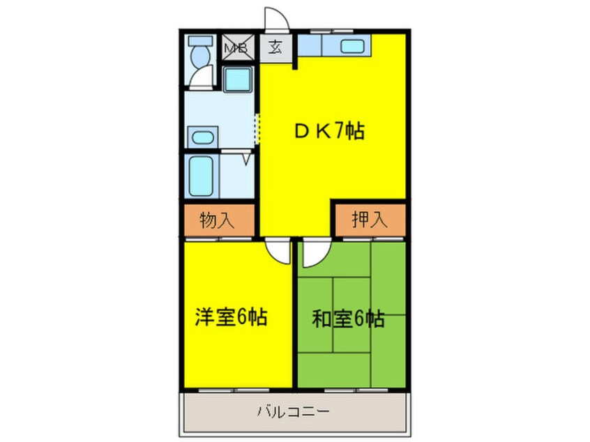 間取図 法橋マンション