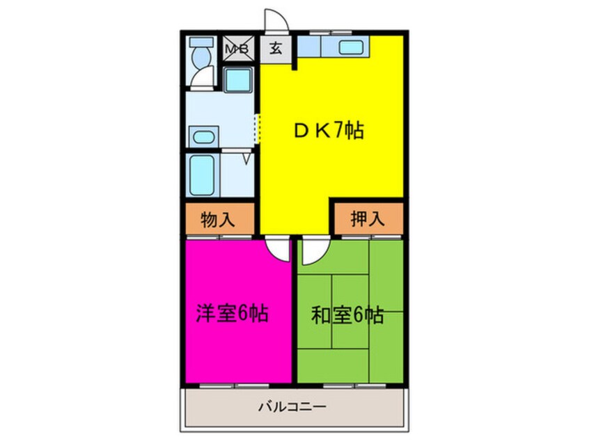 間取図 法橋マンション