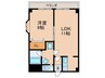 ジュネス堅田 1LDKの間取り