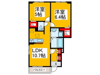 間取図 仮）メロウ　スイート