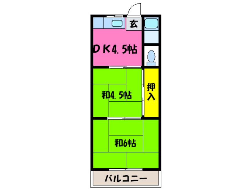 間取図 加藤ハイツ