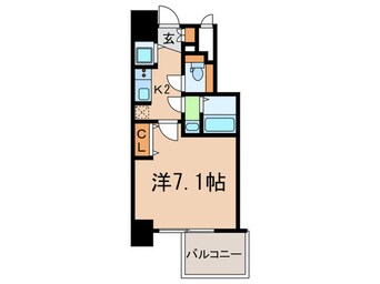 間取図 エスライズ御堂筋本町(803)