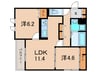 仮)イルソラーレ須磨 2LDKの間取り