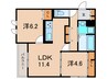 仮)イルソラーレ須磨 2LDKの間取り