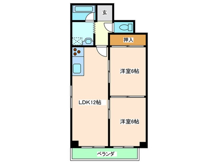 間取り図 難波ロイヤルハイツ