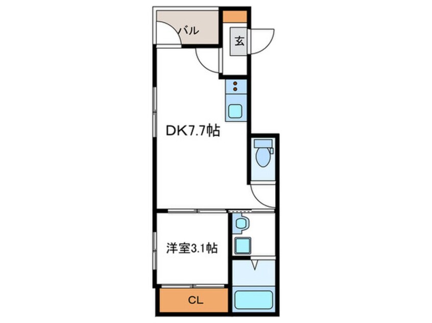 間取図 アミティア円町