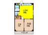 シリウス四條畷 2LDKの間取り
