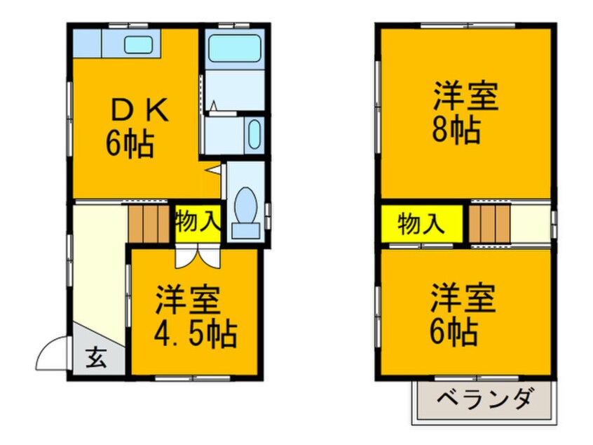 間取図 中之芝１丁目戸建