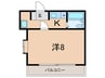 セレクト三愛 1Kの間取り