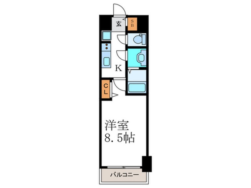 間取図 プレデコ-ト西京極