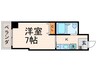 Gloire烏丸五条 1Kの間取り