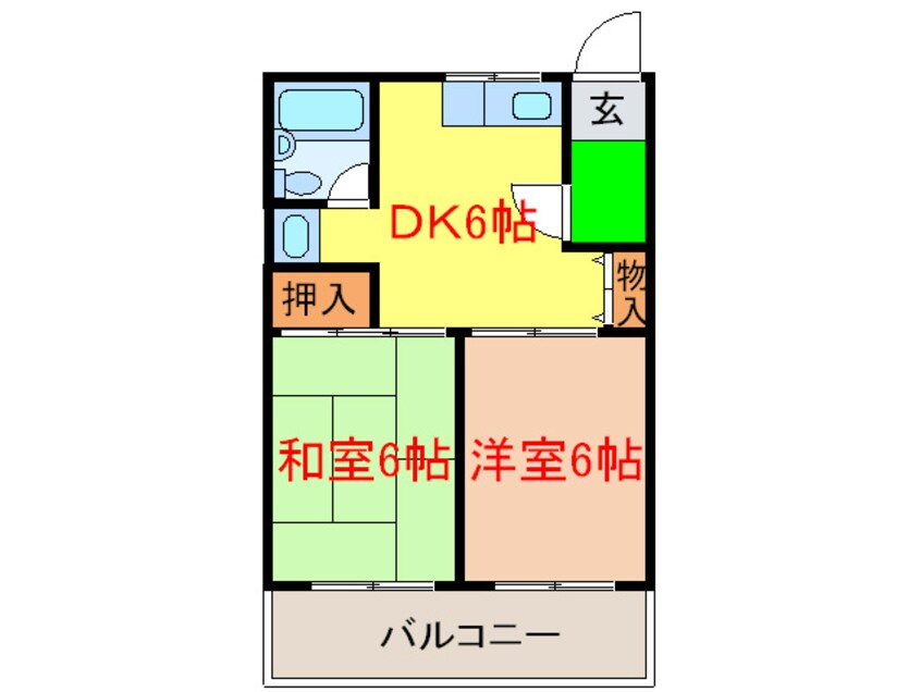 間取図 ビューハイム西村