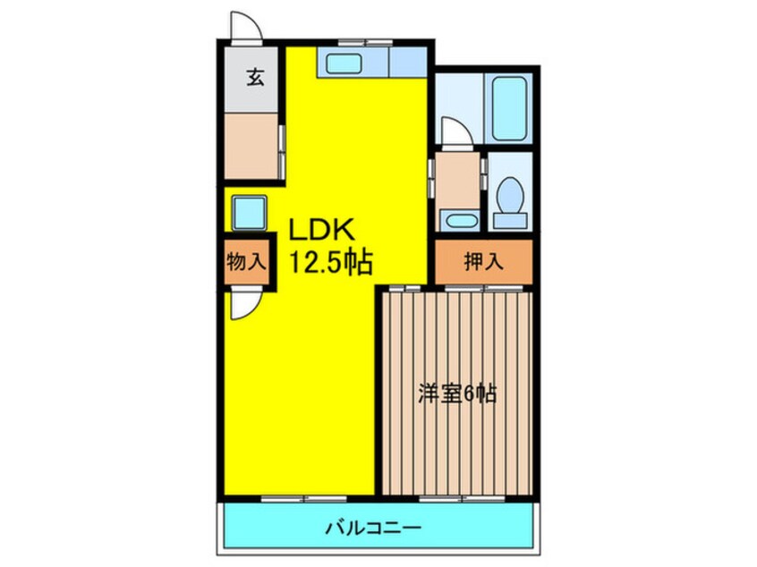 間取図 ビューハイム西村