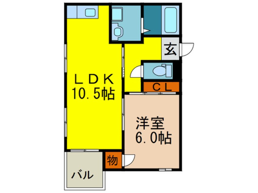 間取図 メゾンカースク