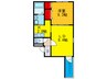フジパレス皐月ＥＡＳＴ 1LDKの間取り