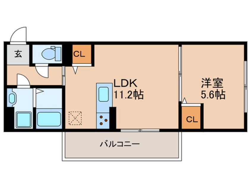 間取図 仮）FleurⅡ