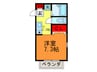 ドゥ・セ－ドル 1Kの間取り