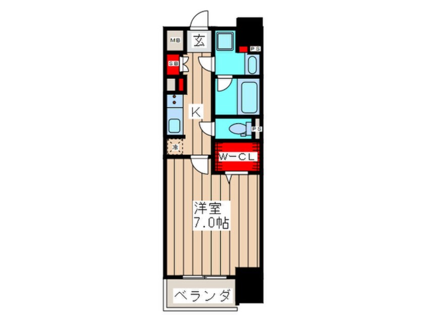 間取図 アーバネックス心斎橋Ⅱ
