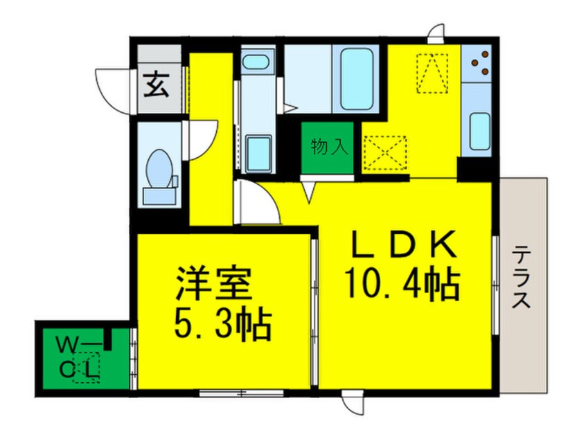 間取図 フローラ清水丘