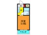 パ－クサイド末広 1Kの間取り