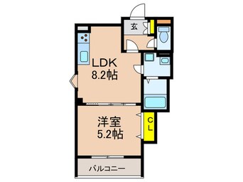 間取図 仮)クリエオーレ長尾元町Ⅰ