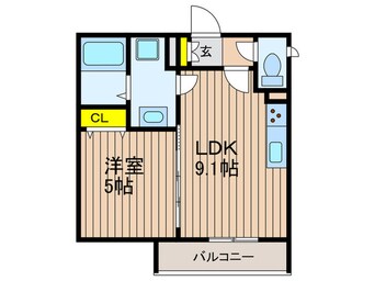 間取図 仮)クリエオーレ長尾元町Ⅰ