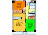 レーゼンハイム 2LDKの間取り