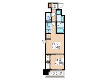 間取図 コンフォリア心斎橋ＥＡＳＴ