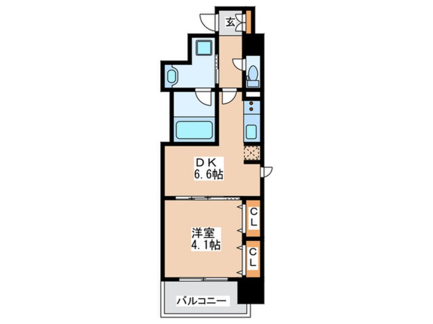 間取図 コンフォリア心斎橋ＥＡＳＴ