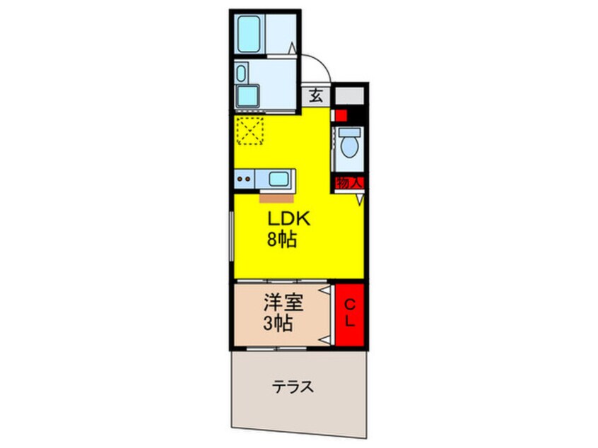 間取図 リアコート豊中ⅡNORTH