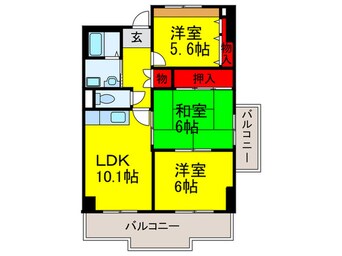 間取図 ポルト堺Ⅱ