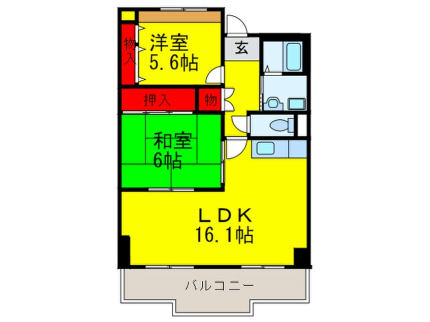 間取図 ポルト堺Ⅱ