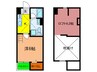 ProGrace東須磨 1Kの間取り