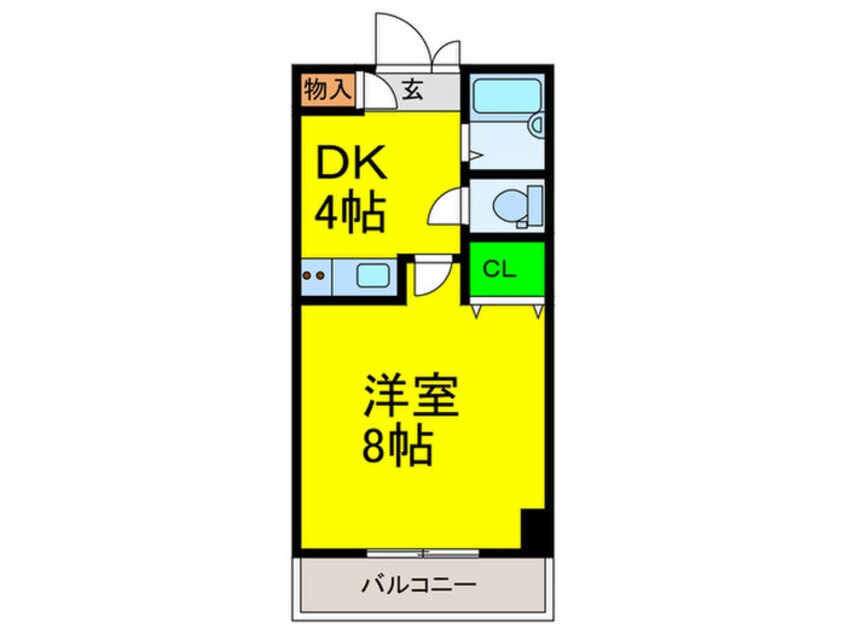 間取図 ヒガシハウス北町