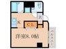 Hills赤い鳥 1Kの間取り