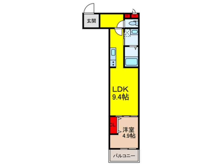 間取図 フジパレス駒林Ⅱ