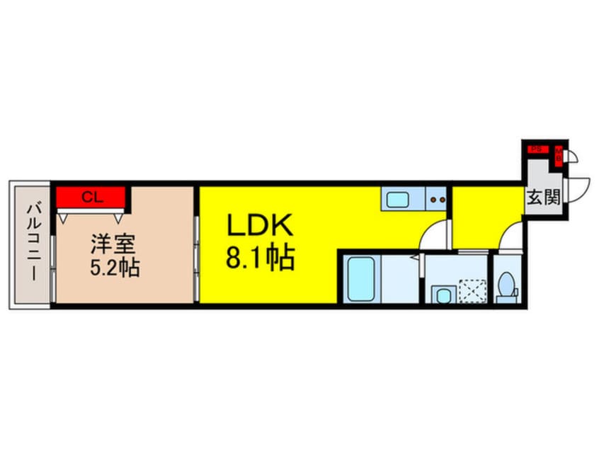 間取図 フジパレス駒林Ⅱ