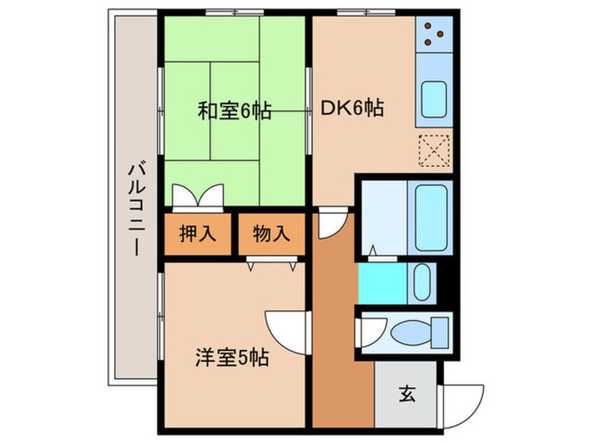 間取図 ローズハイツ川中